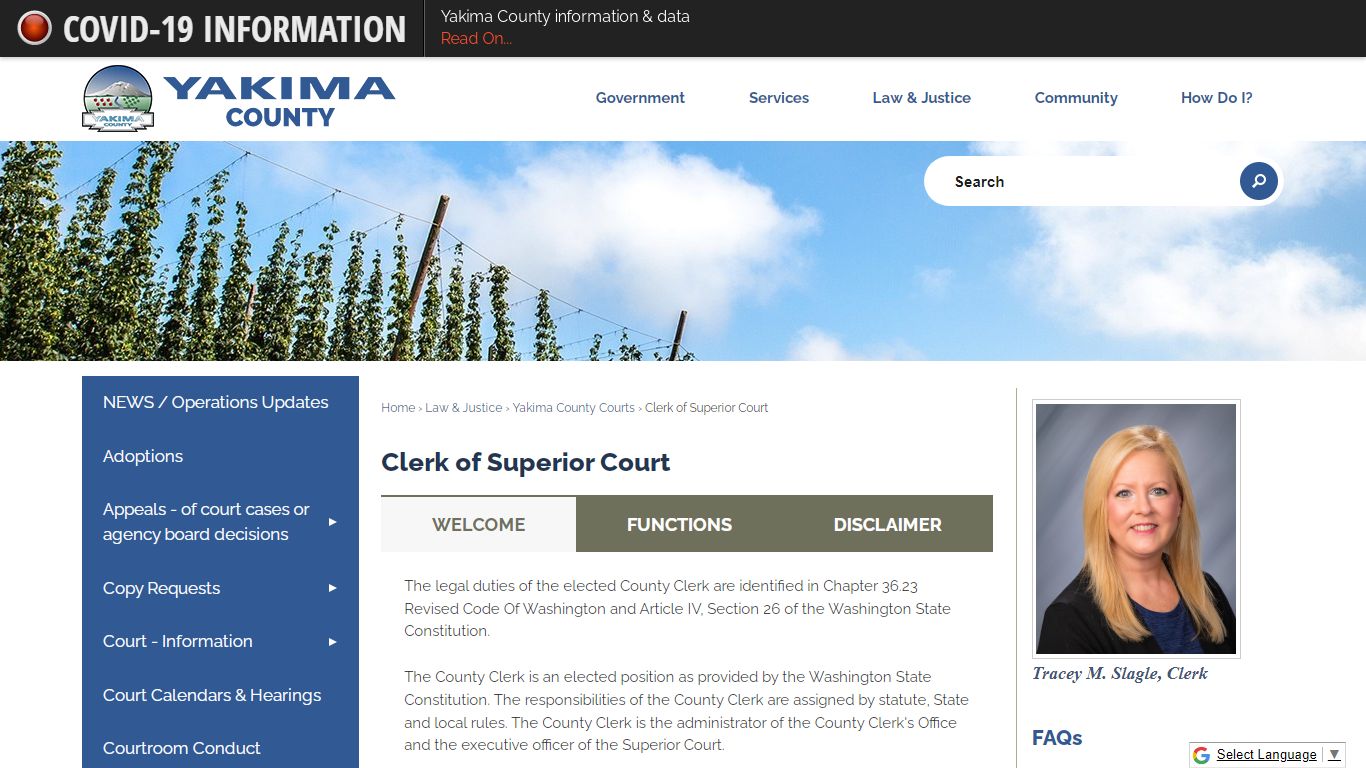 Clerk of Superior Court | Yakima County, WA